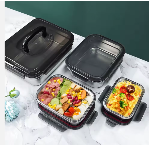 Baming 304 Stainless Steel Collapsible Lunch Box