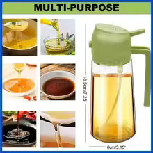 Oil Dispenser Bottle – 500ml Plastic Spray Oil Sprayer