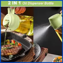 Oil Dispenser Bottle – 500ml Plastic Spray Oil Sprayer